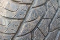Pattern of old tires textures