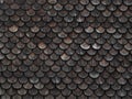 Pattern Of Old Wooden Roof Tiles Like Background