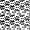 Pattern - Optical illusion with geometric drawing