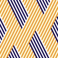 1618 Pattern with orange and blue lines, modern stylish image.
