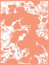 Pattern in orange and white