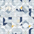 Pattern is organized in a symmetrical fashion, creating a complex yet harmonio Royalty Free Stock Photo