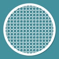 Pattern ornament for laser cutting. Geometric round frame. Interior decorative element. Royalty Free Stock Photo