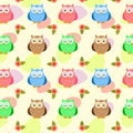 Pattern with owls