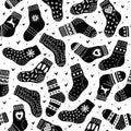 Pattern from pairs of warm socks