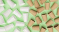 Pattern of paper and plastic cups Royalty Free Stock Photo