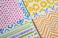 Pattern papers for scrapbook (tiling). Royalty Free Stock Photo