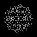 pattern parquet and penrose mosaics. black vector