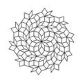 pattern parquet and penrose mosaics. black vector