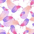 Pattern with pastel pink roses