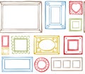 Pattern -- Pattern -- vintage frames Royalty Free Stock Photo