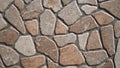 Pattern of paving pebble stone concrete floor, Surface rough of gravel sidewalk, Texture wallpaper background. Royalty Free Stock Photo