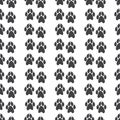 Pattern with paw prints with clutches Royalty Free Stock Photo