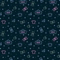 Pattern Payment in the online store. Background for textiles with icons the concept of buying online via a smartphone Royalty Free Stock Photo