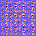 pattern people in bathing suits relaxing on the beach of vector flat isolated illustrations.