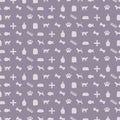Pattern with pet shop equipment. Vector