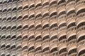 Pattern photo of balconies of the state tower Royalty Free Stock Photo