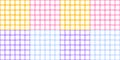 Pattern plaid gingham seamless texture and tartan check tablecloth. Pink picnic kids for easter background blue and yellow vector Royalty Free Stock Photo
