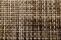Pattern of plastic tablecloth with blur effect in brown tone Royalty Free Stock Photo