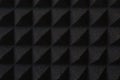 Pattern of professional black foam in a music audio studio Royalty Free Stock Photo