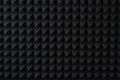 Pattern of professional black foam in a music audio studio Royalty Free Stock Photo