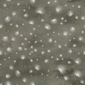 The pattern with a realistic dandelion on grey painted in watercolor and pastel.Seamless.Dandelion seeds blown away by