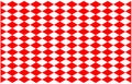 Pattern Red alternate white cross on background, 30 degree straight line intersects a diamond square