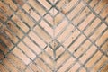 Pattern of red brick flooring Royalty Free Stock Photo