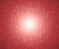 A pattern of red color hexagon shapes for background. Vector. Royalty Free Stock Photo