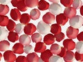 Pattern of red and pink circular shapes Royalty Free Stock Photo