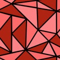 Pattern with red triangle