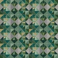 Pattern with a repeating design of interconnected triangles and Royalty Free Stock Photo