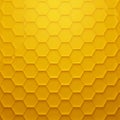 A pattern of repeating yellow hexagons creates a structured and seamless honeycom Royalty Free Stock Photo