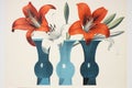 Pattern retro design style vintage illustration art floral decorative flower creative ornate