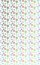 Pattern of retro and modern flowers over white Royalty Free Stock Photo