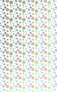 Pattern of retro and modern flowers over white Royalty Free Stock Photo