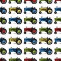 Pattern with retro tractor