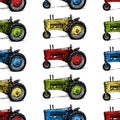 Pattern with retro tractor