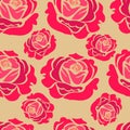 Vector pattern from roses