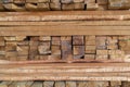 Pattern of rough sawn timber Royalty Free Stock Photo