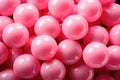 Pattern of round pink bubble chewing gum Royalty Free Stock Photo