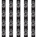 Pattern of rows of black on a white background.