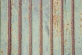 Pattern of Rust on the Green Wall metal sheet  texture background Royalty Free Stock Photo