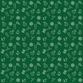 Pattern science line green background vector Royalty Free Stock Photo