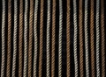 Pattern of sea jute cords,  on black background Royalty Free Stock Photo