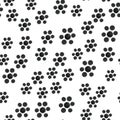Pattern Seamless Abstract of flowers black dots Royalty Free Stock Photo