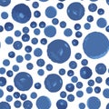 Pattern Seamless of blue polka