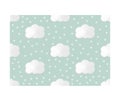 Pattern seamless cloud background,illustrator drawing