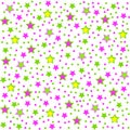 Pattern,seamless with colorful stars