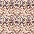 Pattern seamless folklore ornament. Tribal ethnic vector texture. Striped brush in Aztec style. Figure tribal embroidery. Indian,